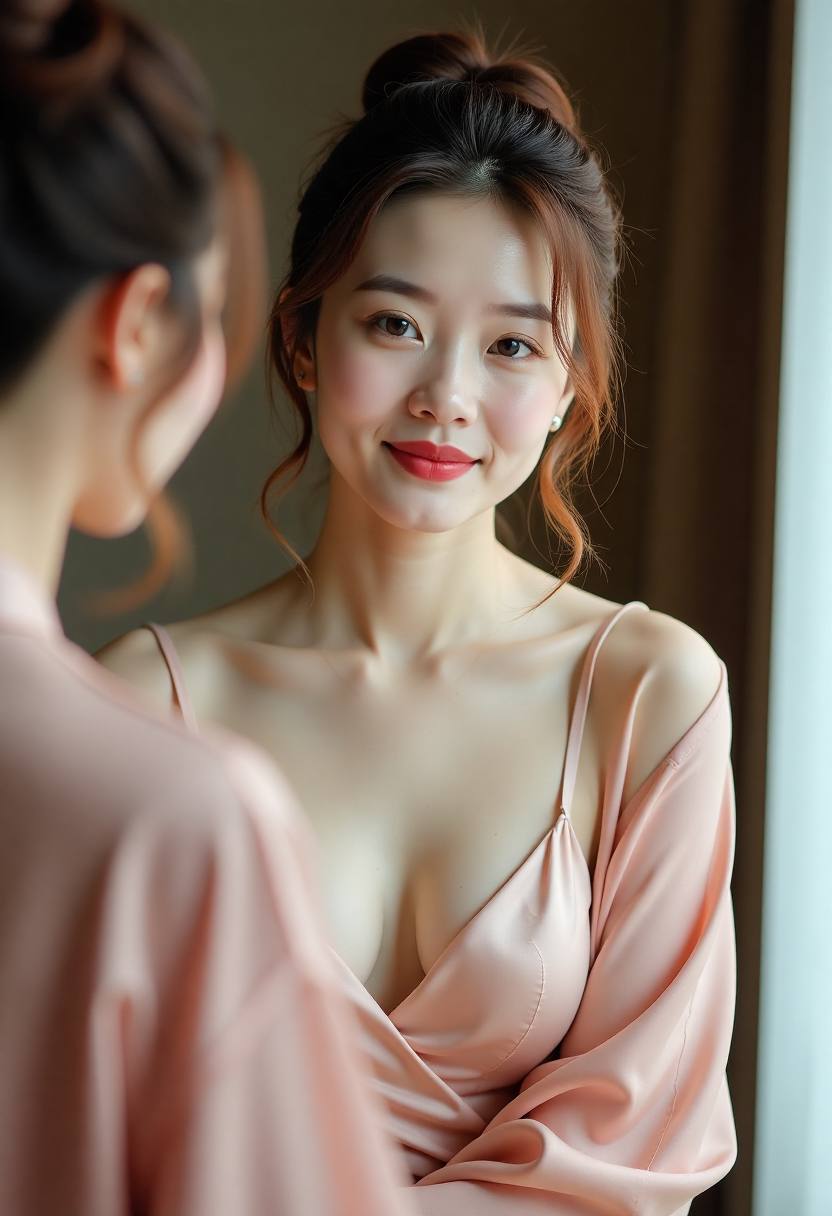 主播在厨房准备两人份晚餐